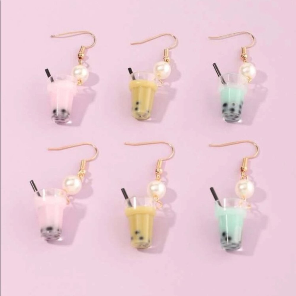 3/$30 3 PAIRS MILKSHAKE DROP EARRINGS